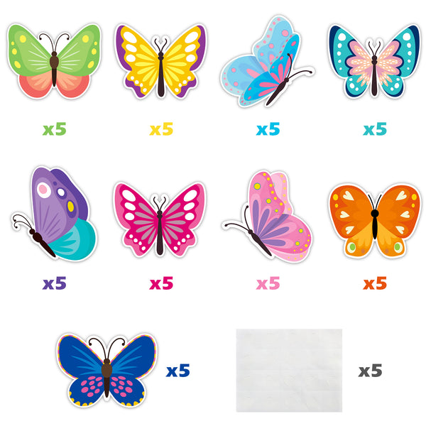 35pcs Butterfly Cutouts Paper Butterflies Bulletin Board Decorations School  Paper Cutouts