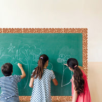 BeYumi 80Pcs Animal Print Bulletin Board Borders Africa Safari Leopard Zebra Tiger Giraffe Tropical Leaves Greenery Scalloped Borders Trim Bulletin Decoration for Back to School Classroom Nursery Wall