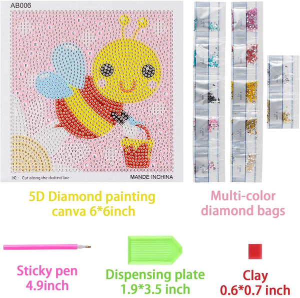 5d Diy Full Diamonds Painting Set For Adults Beginners Bee - Temu