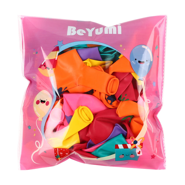 BeYumi 60Pcs Slime Theme Balloons, 12Inch Assorted Color It's Slime Ti